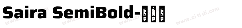 Saira SemiBold字体转换